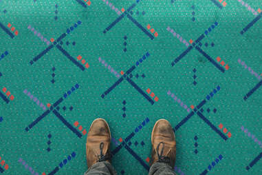 Carpet at PDX airport in Portland, Oregon