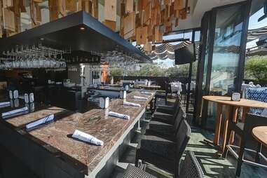 Bar seating at Sonoma Wine Garden