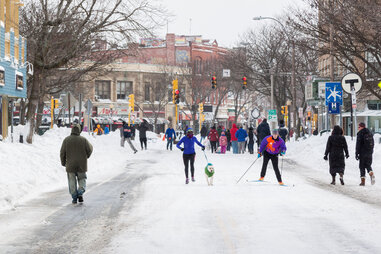 blizzard in boston, snow