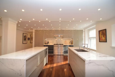 boston airbnb kitchen marble