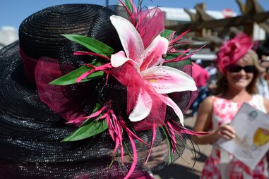 kentucky derby flower hat