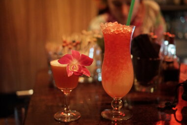 tropical drinks at pagan idol