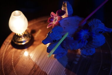 rum monkey cocktail at pagan idol