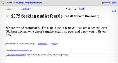 The Weirdest Austin Roommate Ads On Craigslist Thrillist