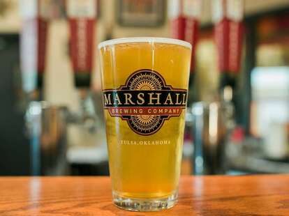pint glass marshall brewing company tulsa oklahoma