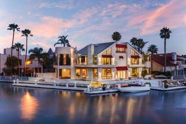 san diego airbnb villa dusk waterfront
