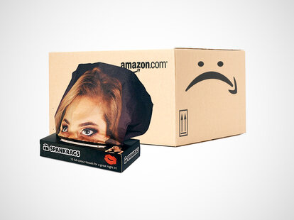 Amazon box with embarrassing item