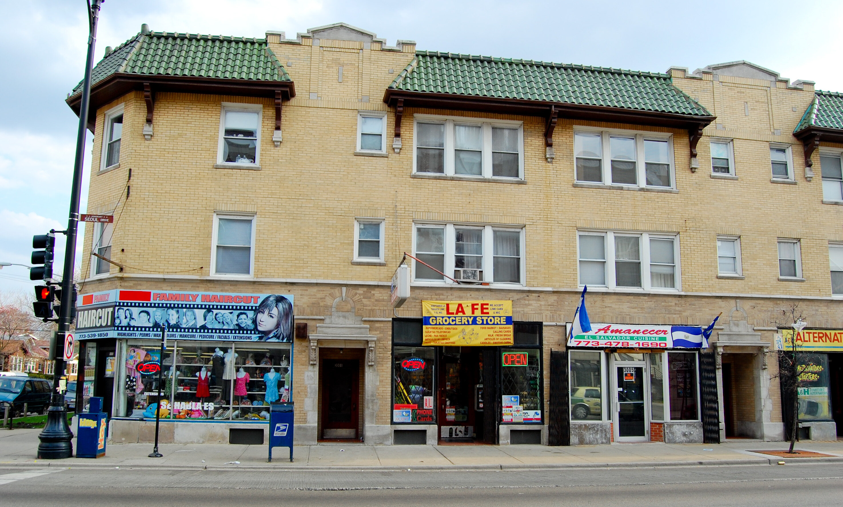 Family Haircut storefront on Lawrence Avenue