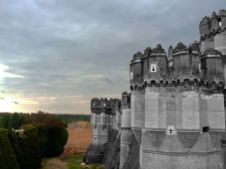 Coca Castle in the province of Segovia & the Castilla y León region of Spain