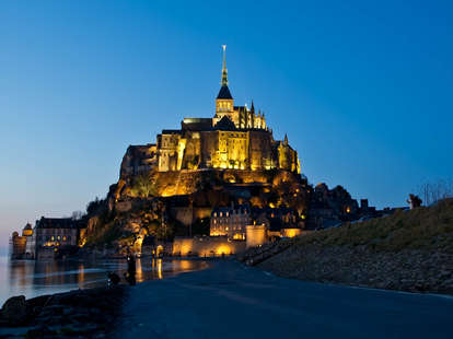 Mont Saint Michel during high tide