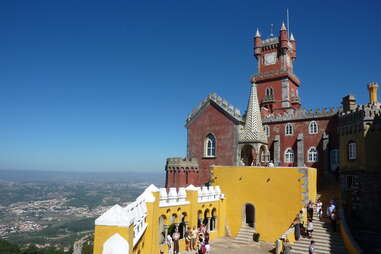 Pena Palace perched on hill