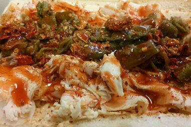 Three levels of hell spicy sandwich