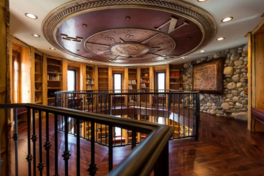 portland airbnb castle interior