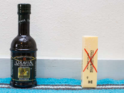 olive oil and butter