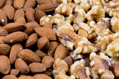 walnuts and almonds