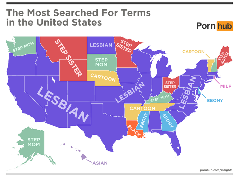 Lesbian Toon Fan Club - US Pornhub Searches - 2016 - Thrillist