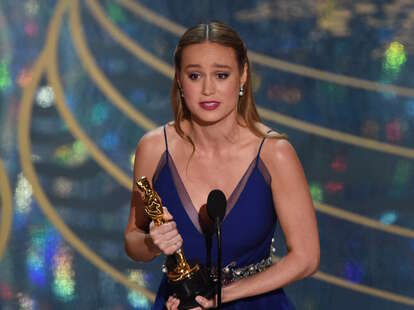 Brie Larson winning Best Actress at the 2016 Oscars