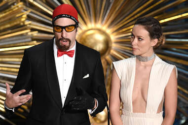 Ali G and Olivia Wilde at the Oscars