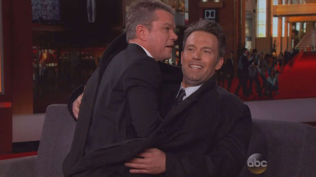 Ben Affleck and Matt Damon Jimmy Kimmel Live Oscars Video Thrillist