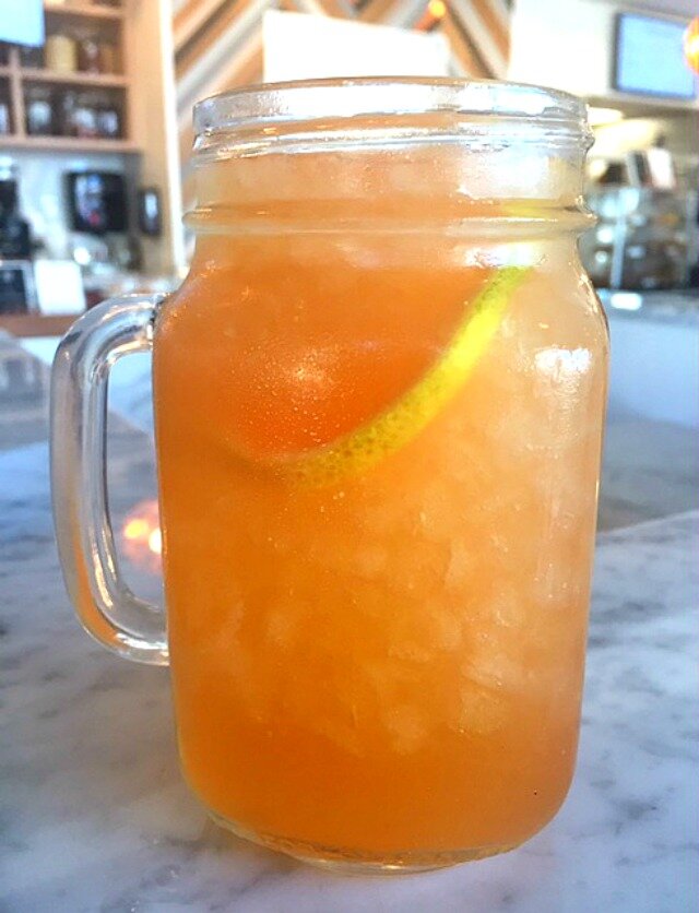 Iced Relx tea at Dirt Miami