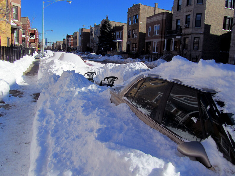 chicago, parking spot, dibs
