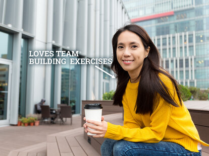 girl who loves team building exercises