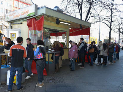 Mustafa's doner kebab in Berlin, Germany