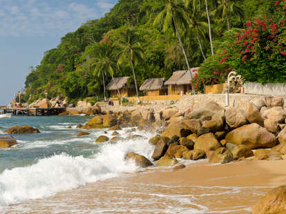 beach in Yelapa, Puerto Vallarta, Mexico