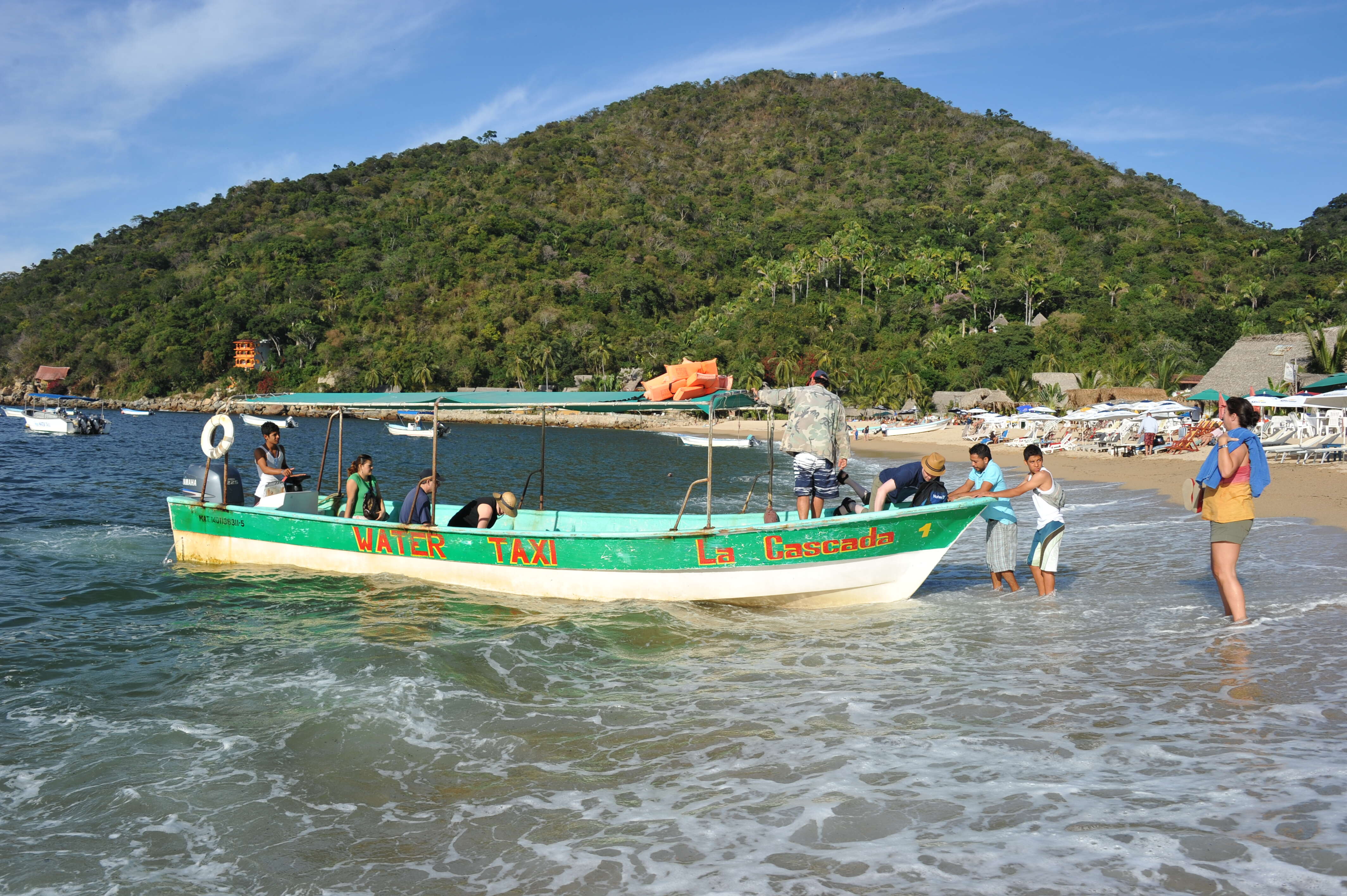 Water taxi in Yelapa, Mexico