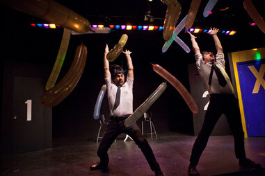 Comedians performing at Dad’s Garage in Atlanta
