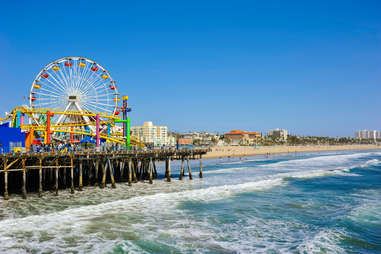 Santa Monica pier in California