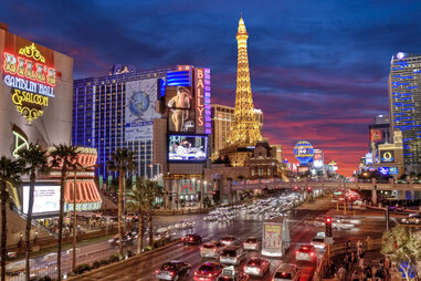 Las Vegas strip in Nevada
