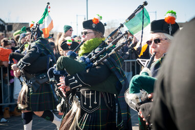 St. Patrick’s Day Parade bagpipe Boston