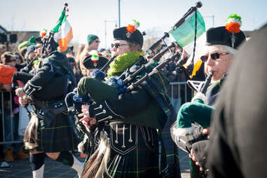 St. Patrick's Day Parade bagpipe Boston