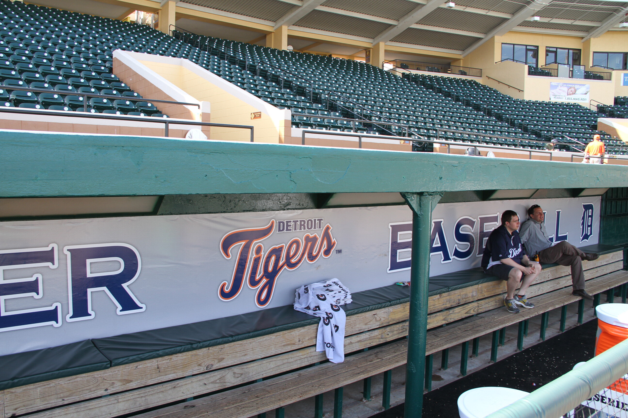 detroit tigers dugout