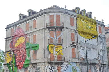 Crono project street art in Lisbon, Portugal