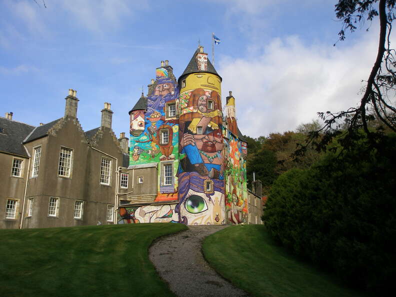 Kelburn Castle art in Scotland