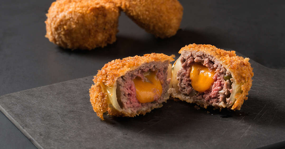 Cheeseburger Onion Ring Bites Thrillist Recipes