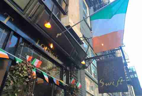 exterior of Swift Hibernation Lounge best Irish bars in NYC New York City
