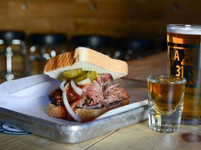 BBQ brisket at Black Label BBQ