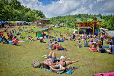 festival goers lounging at floyd fest best music festivals in mid-atlantic washington dc