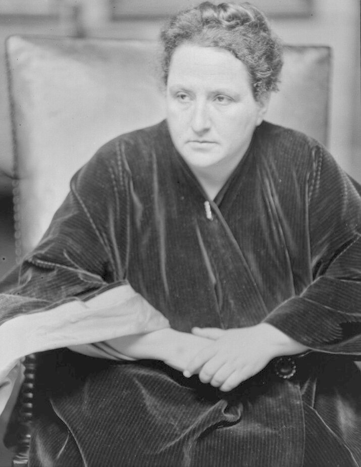 Contemplative Gertrude Stein