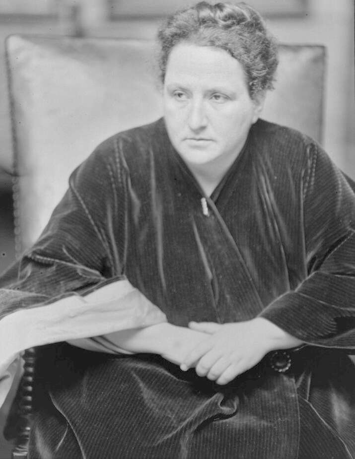 Contemplative Gertrude Stein