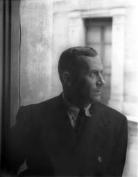 Joan Miro looking out window