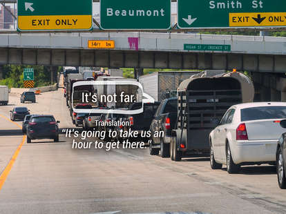 Picture of Houston highway with text overlay