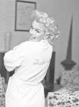 Marilyn Monroe in bathrobe