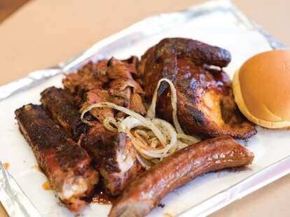 Rockland’s Barbeque Grilling Company, barbecue meat