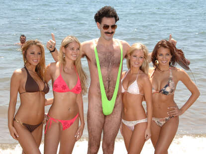 Sacha Baron Cohen as Borat in Cannes