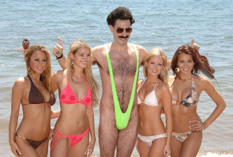 Borat naked clip