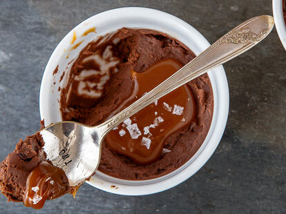 chocolate cheese cake, dessert for two